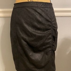 Free People Black knee length skirt